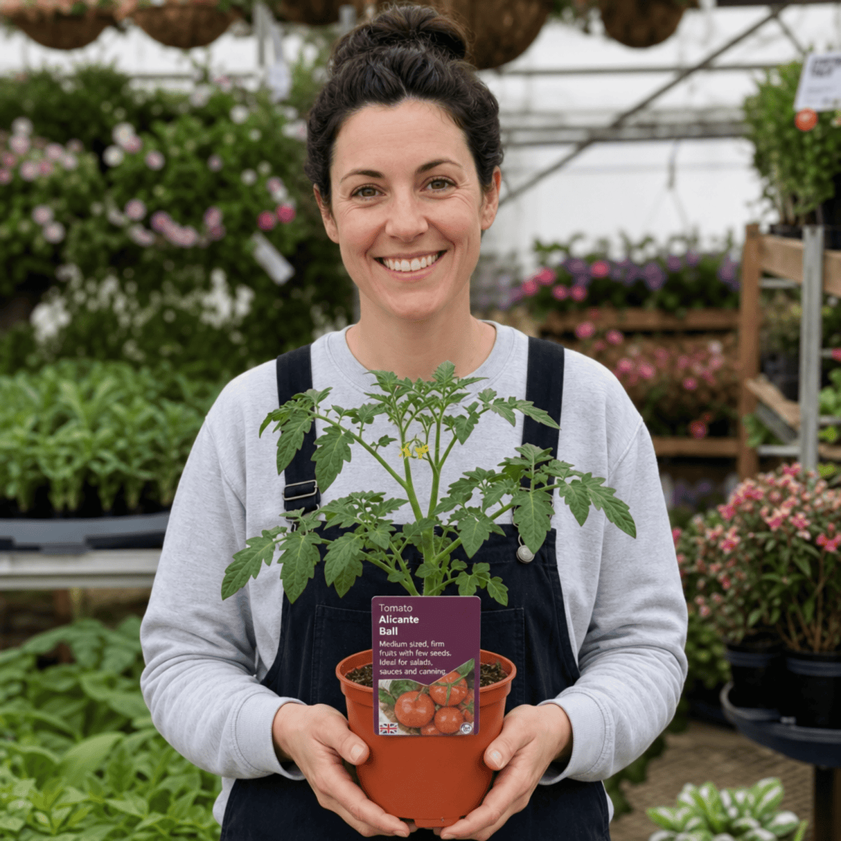 1 Alicante Tomato Plant, Live Outdoor Garden Ready, Grow Your Own Tomatoes, 2 Litre Root Ball - Frankton's