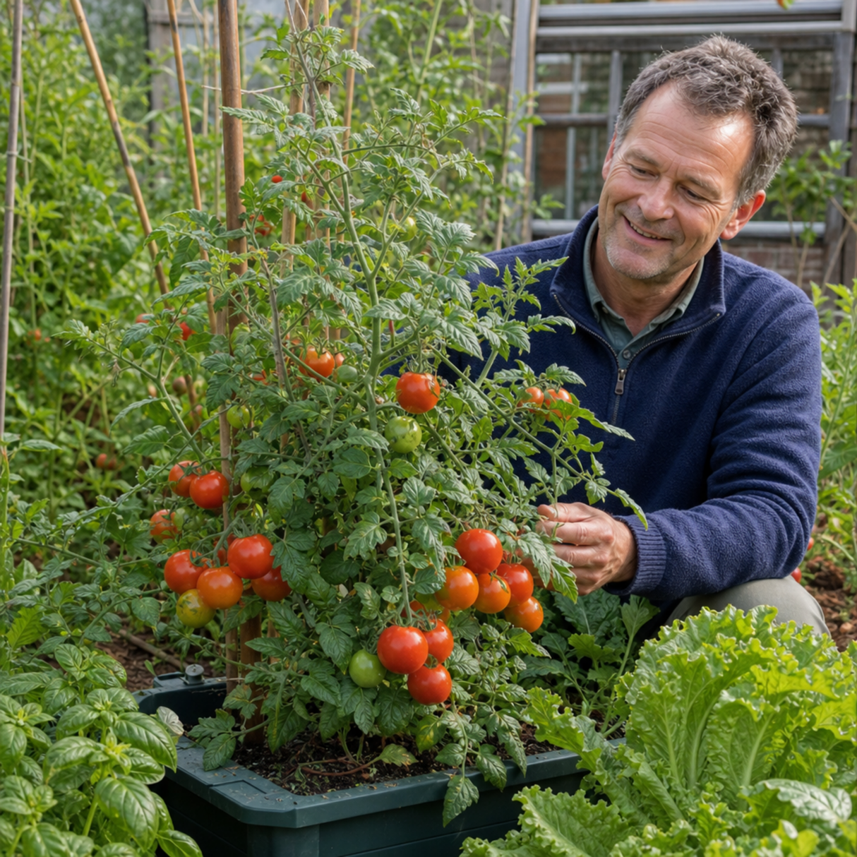 1 Alicante Tomato Plant, Live Outdoor Garden Ready, Grow Your Own Tomatoes, 2 Litre Root Ball - Frankton's
