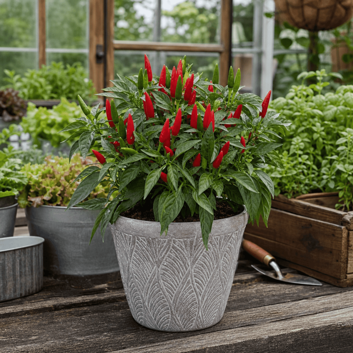 1 Apache Chilli Pepper Plant, Live Hot Pepper, Patio Ready, Grow Your Own Chilli, 2Ltr Root Ball - Frankton's