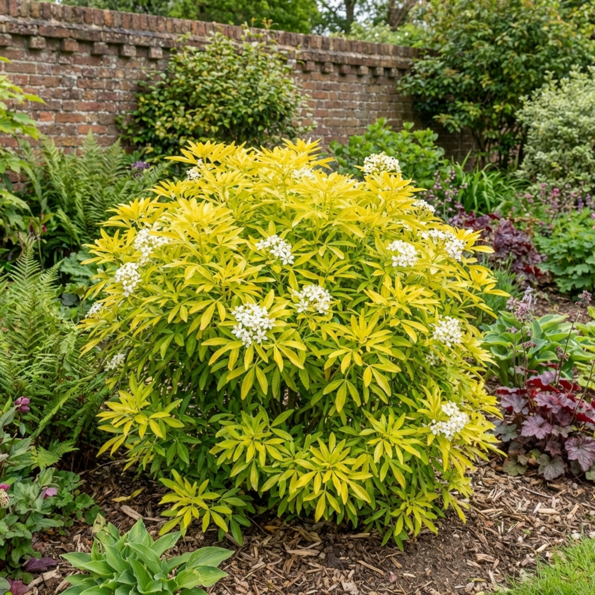1 Choisya Goldfinger Plant, Hardy Evergreen Mexican Orange Blossom Shrub, 3L Root Ball - Frankton's