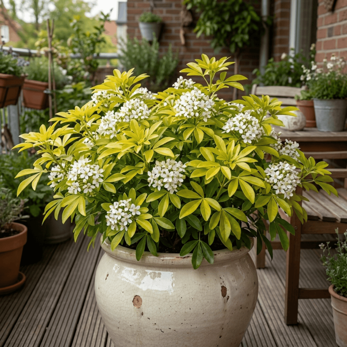 1 Choysia Sundance Plant, Hardy Evergreen Mexican Orange Blossom, 7.5 Litre Root Ball - Frankton's