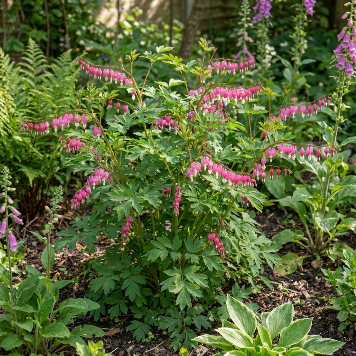 1 Dicentra Spectabilis Bleeding Heart Plant, Hardy Shade Loving Perennial, Garden Ready, 17cm Root-Ball - Frankton's