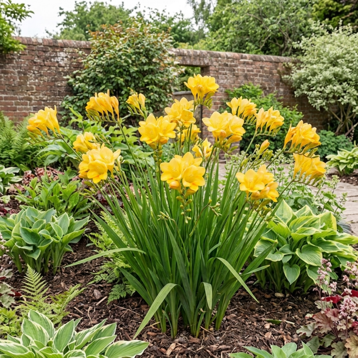 1 Freesia Gold River Outdoor Garden Plant, Fragrant Hardy Summer Flowering Perennial, 2 Litre Root Ball - Frankton's