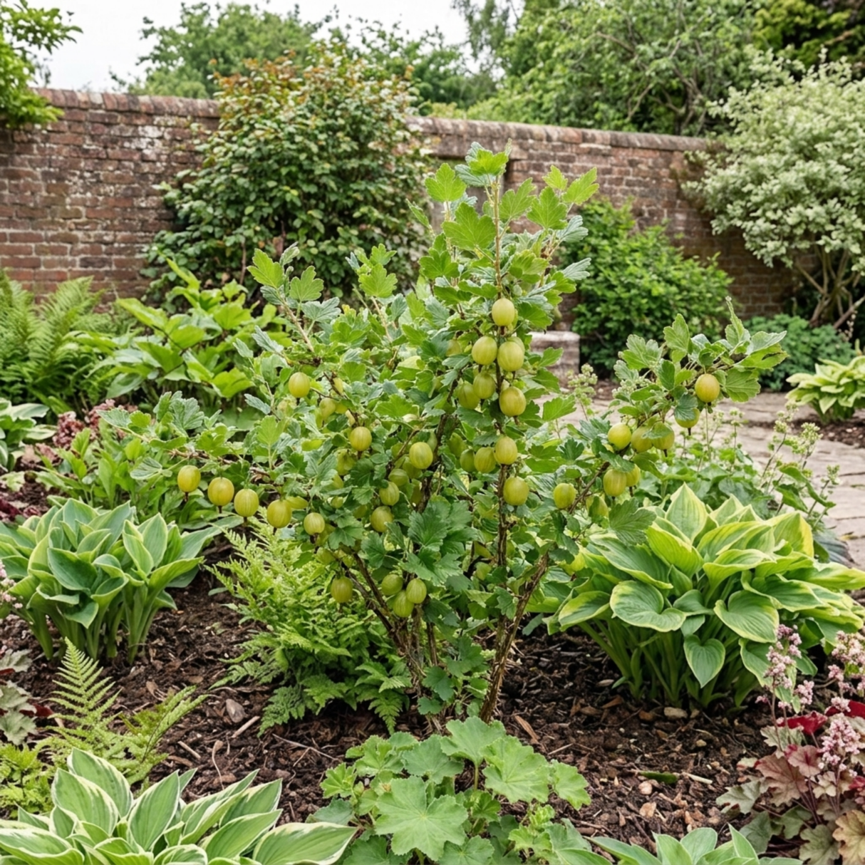 1 Gooseberry Invicta Bush, Hardy Self Fertile Fruit Plant, Easy Grow Disease Resistant, 2 Litre Root Ball - Frankton's