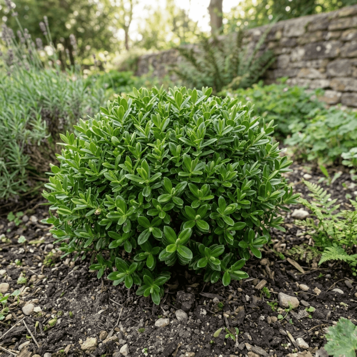 1 Hebe Emerald Gem Hardy Perennial Plant, Compact Evergreen Flowering Shrub, 2 Litre Root Ball - Frankton's