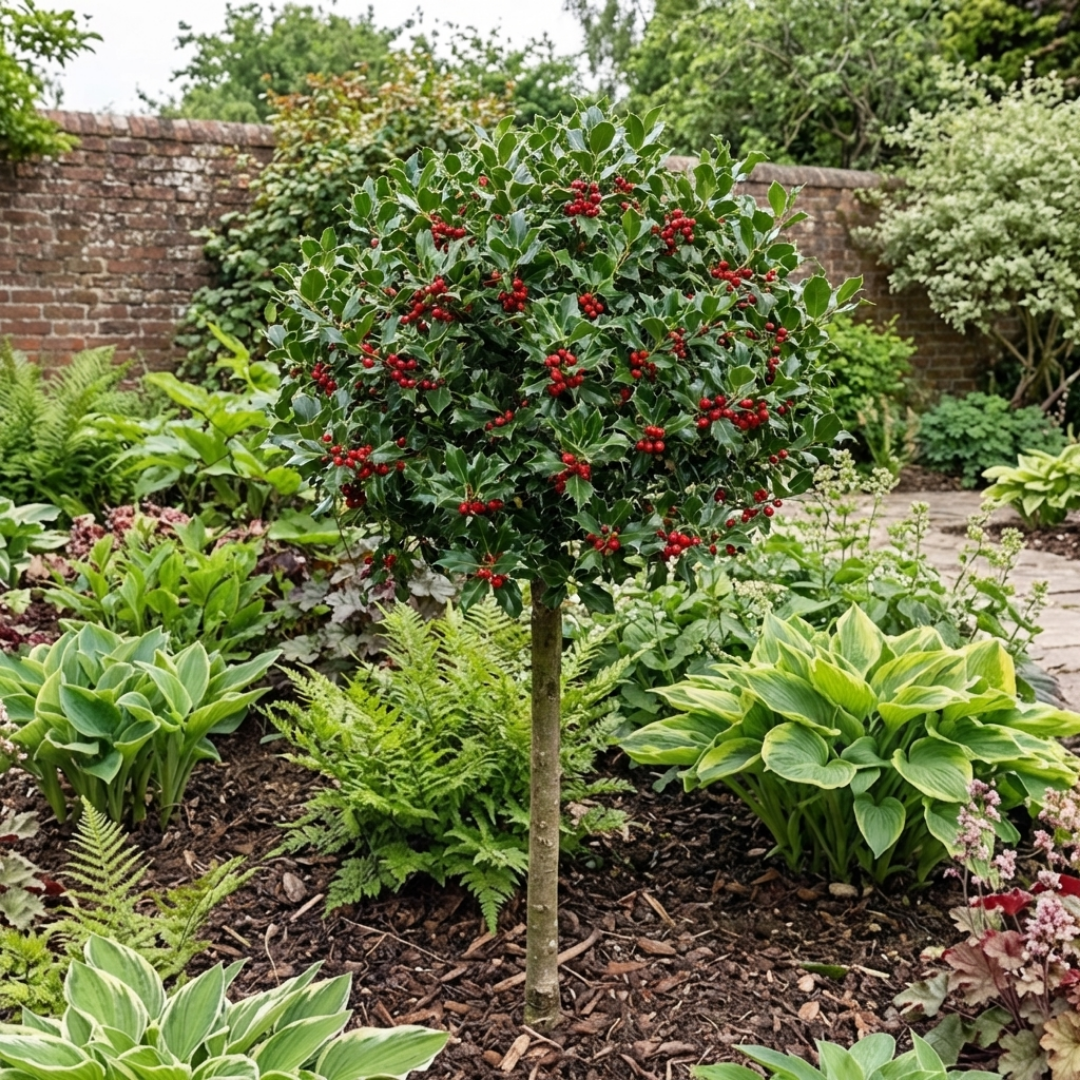 1 Holly Heckenfee Standard Tree – Outdoor Garden Ready, Supplied Fresh in 5L Pot - Frankton's