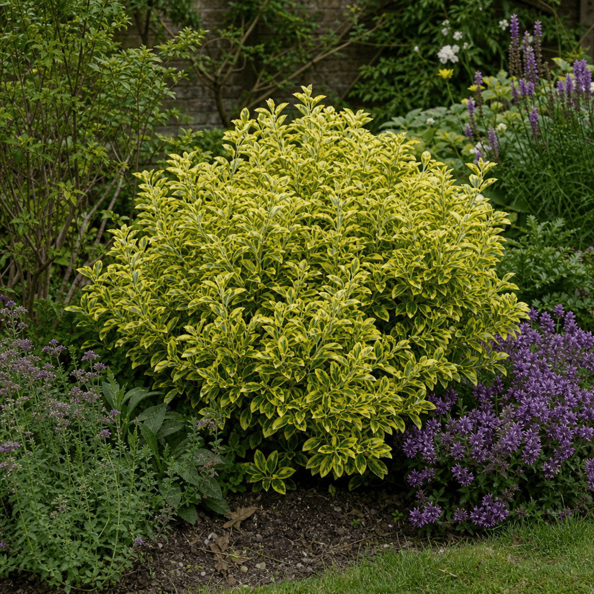 1 Large Plant-Euonymus Aureomarginatus, Ready to Plant in Your Garden, 2L Pot - Frankton's