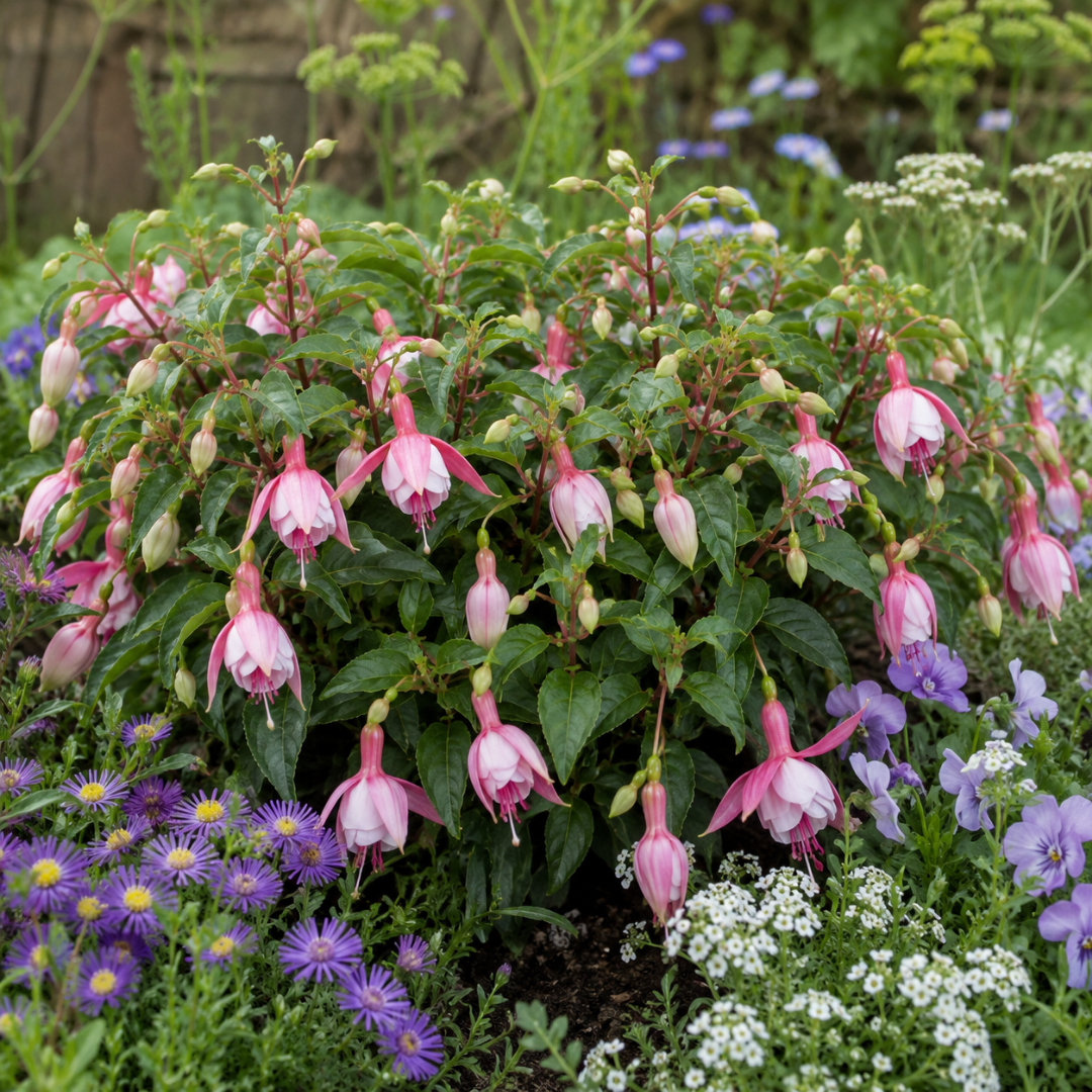 1 Large Plant - Fuchsia Bush Patio Princess, Outdoor Garden Ready, 5L Pot - Frankton's