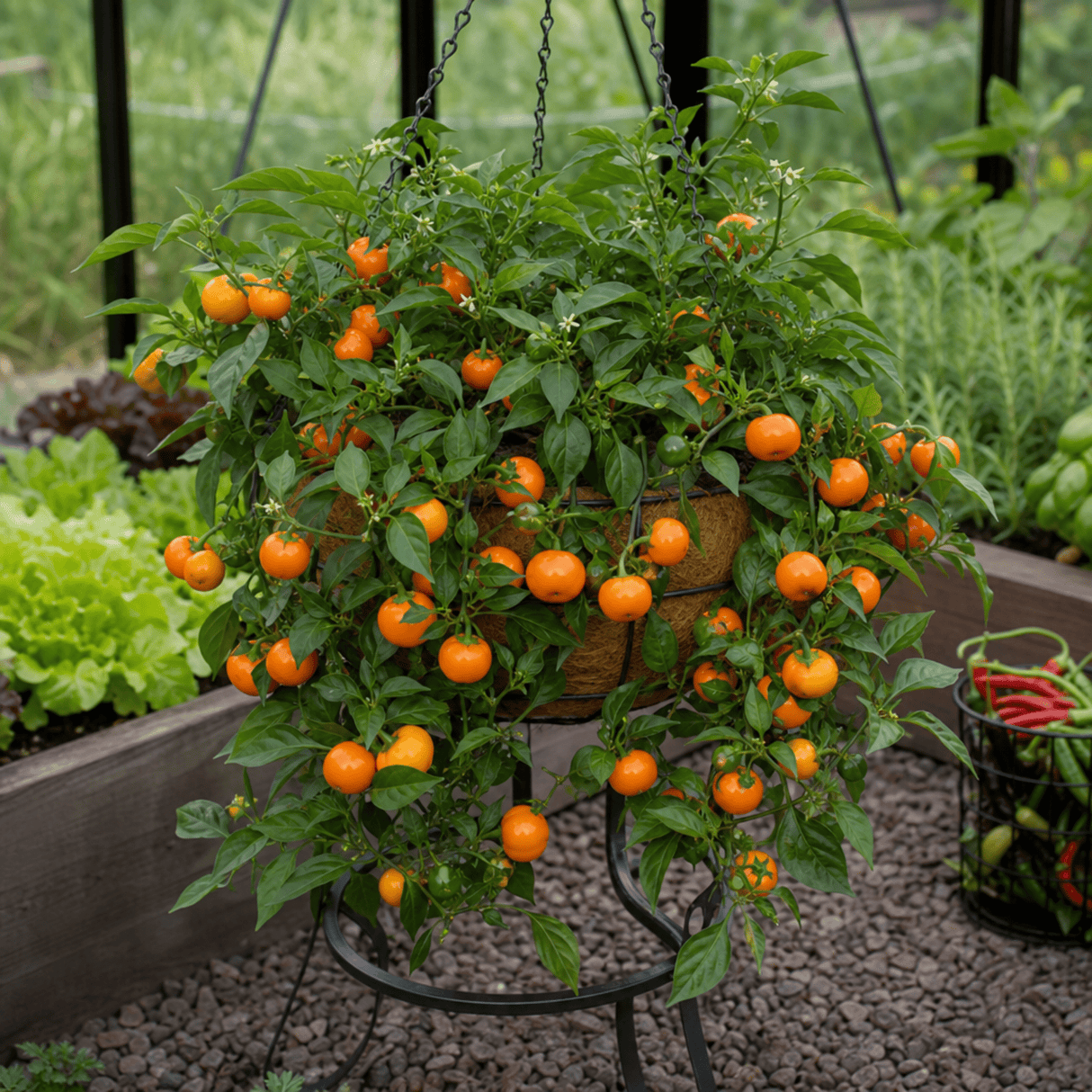 1 Large Plant - Grow Your Own Sweet Pepper Snack Orange, Outdoor Garden Ready - Frankton's