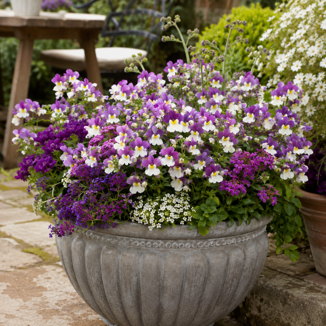1 Large Plant - Nemesia Lady Kate, Ready to Plant in Your Garden, 5L Pot - Frankton's