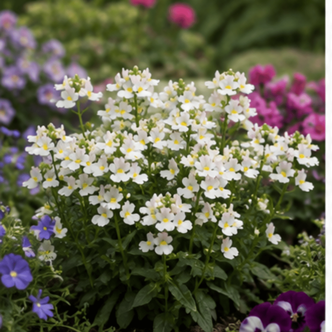 1 Large Plant - Nemesia Lady Mary, Ready to Plant in Your Garden, 5L Pot - Frankton's