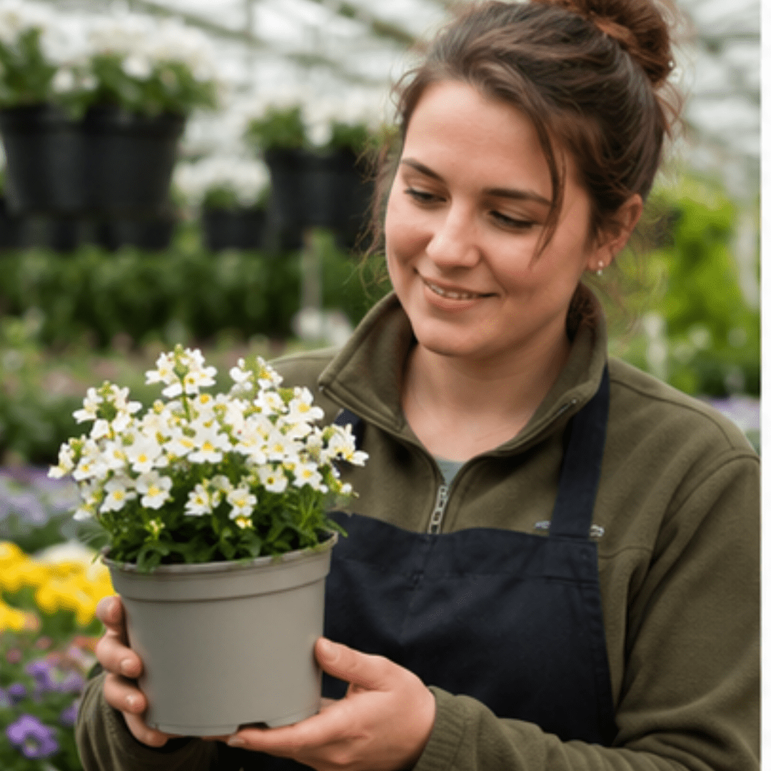 1 Large Plant - Nemesia Lady Mary, Ready to Plant in Your Garden, 5L Pot - Frankton's