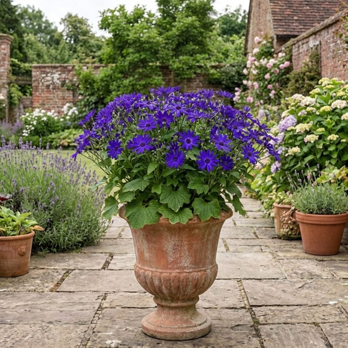 1 Large Senetti Violet Pericallis Plant, Spring Flowering, Outdoor Garden Ready, 6.5L Root-Ball - Frankton's