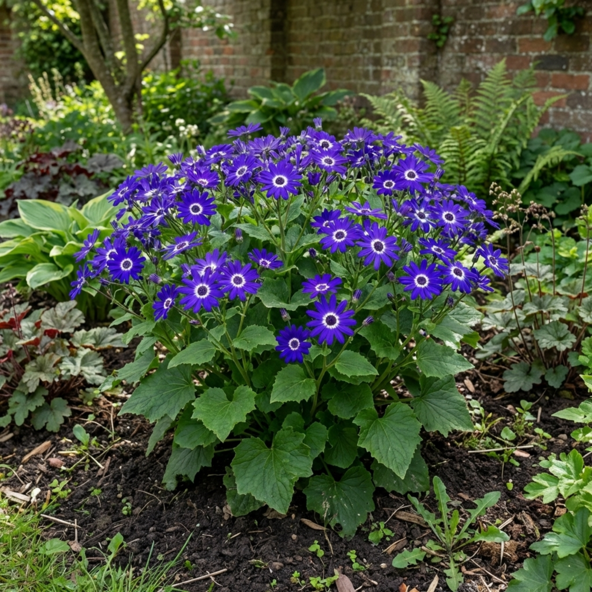 1 Large Senetti Violet Pericallis Plant, Spring Flowering, Outdoor Garden Ready, 6.5L Root-Ball - Frankton's