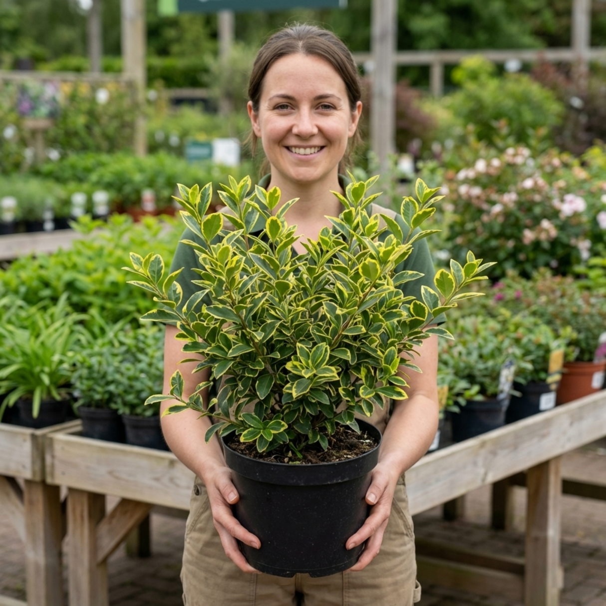 1 Ligustrum Muster Privet Hedging Plant, Fast Growing Evergreen Privacy Hedge, 19cm/3L Root Ball - Frankton's