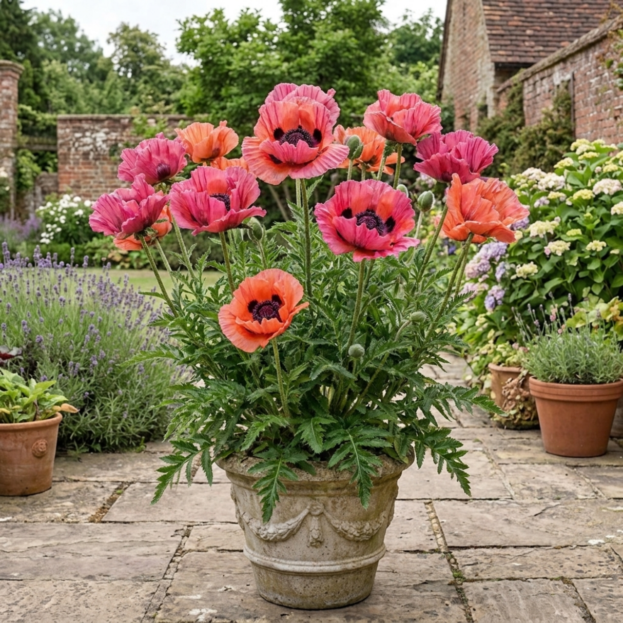 1 Oriental Papaver Bolero Perennial Poppy Plant, Summer Flowering, Garden Ready, 3 Litre Root Ball - Frankton's