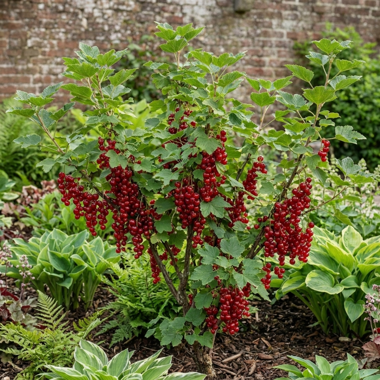 1 Redcurrant Jonkheer Van Tets Fruit Bush, Hardy Outdoor Garden Ready, 2 Litre Root Ball - Frankton's
