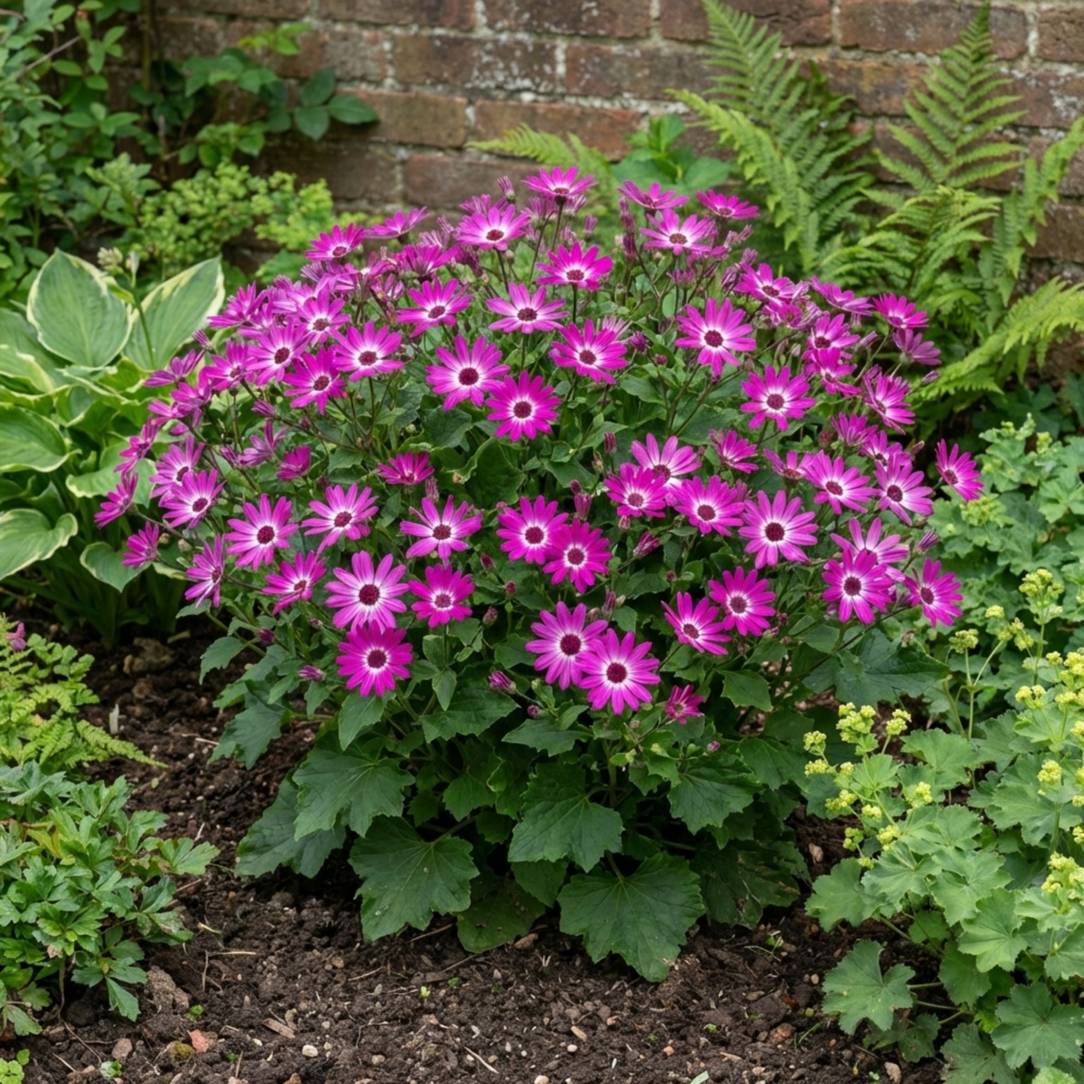 1 Senetti Pink Bicolour Live Flowering Plant, Bee Friendly, Outdoor Garden Ready, 6.5 Litre Root-Ball - Frankton's