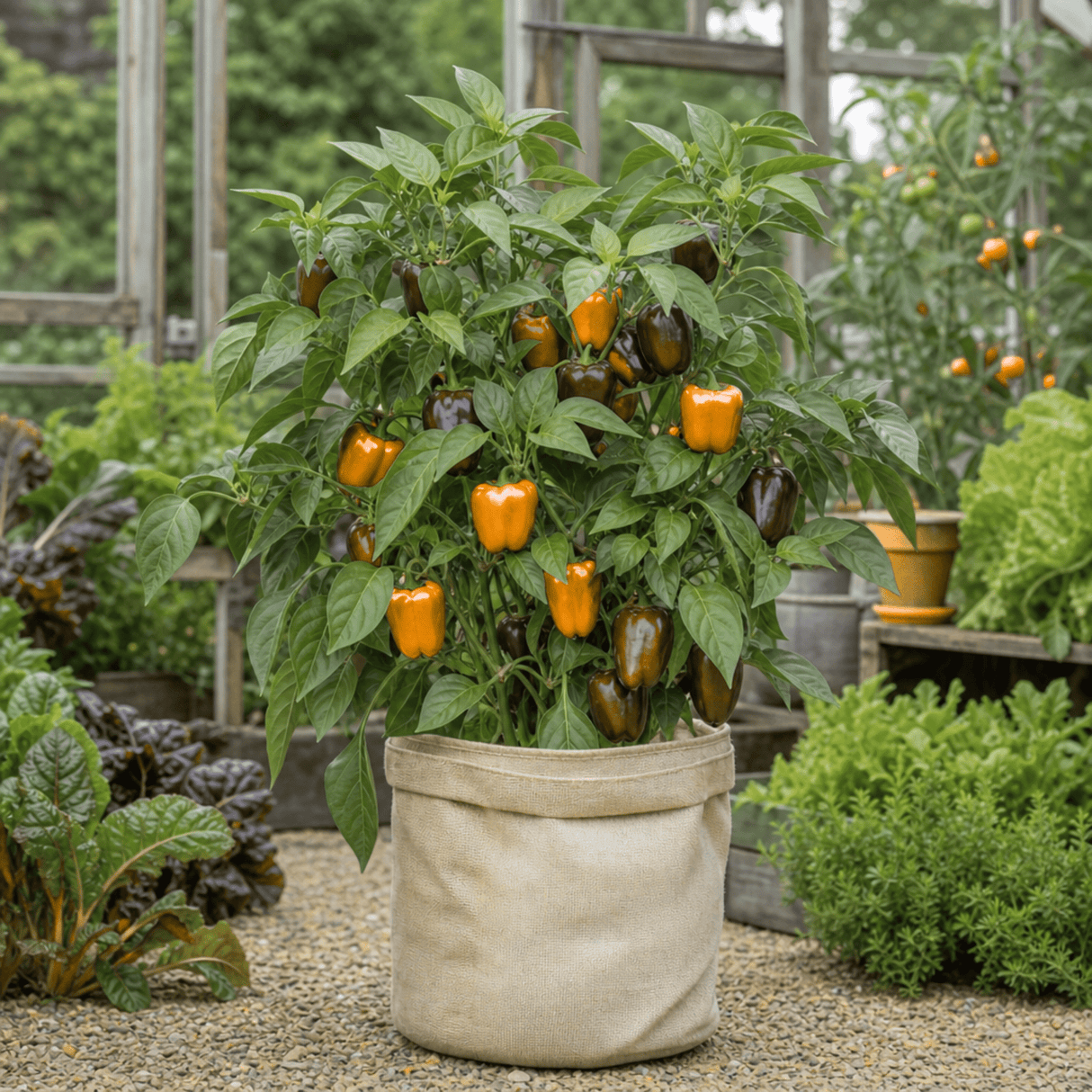 1 Sweet Pepper Liberty Belle Plant, Grow Your Own Vegetable Garden Ready, 2 Litre Root Ball - Frankton's