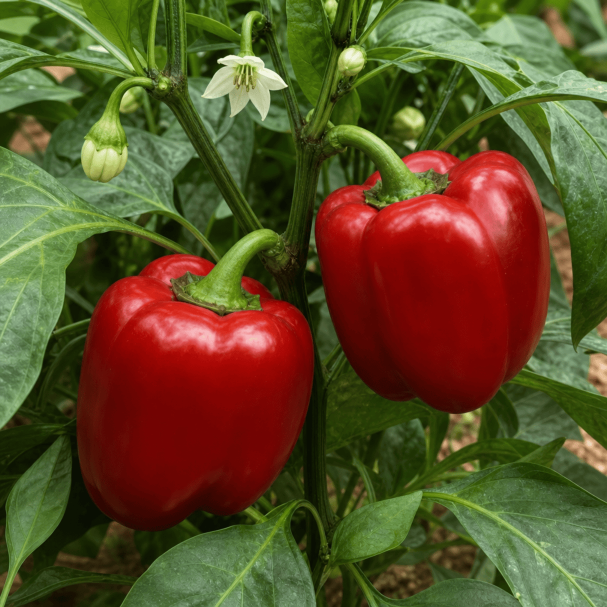 1 Sweet Pepper Red King Plant, Easy to Grow Your Own Vegetables, Garden Ready, 2Ltr Root-Ball - Frankton's
