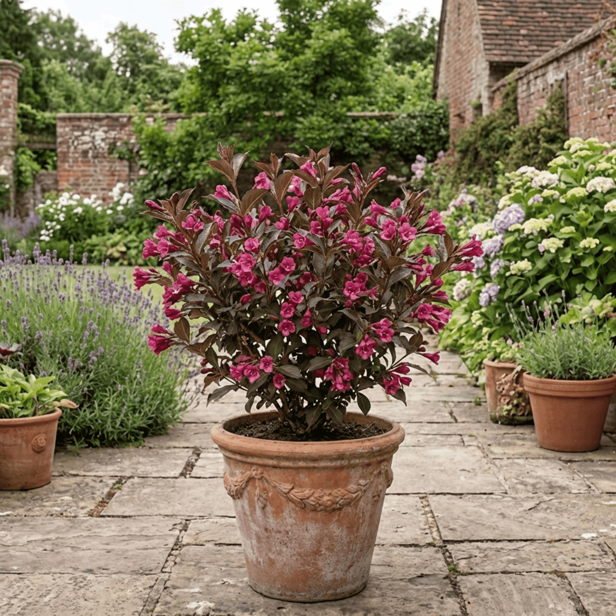 1 Weigela Florida Victoria Plant, Hardy Flowering Shrub, Outdoor Garden Ready, 2L Root-Ball - Frankton's