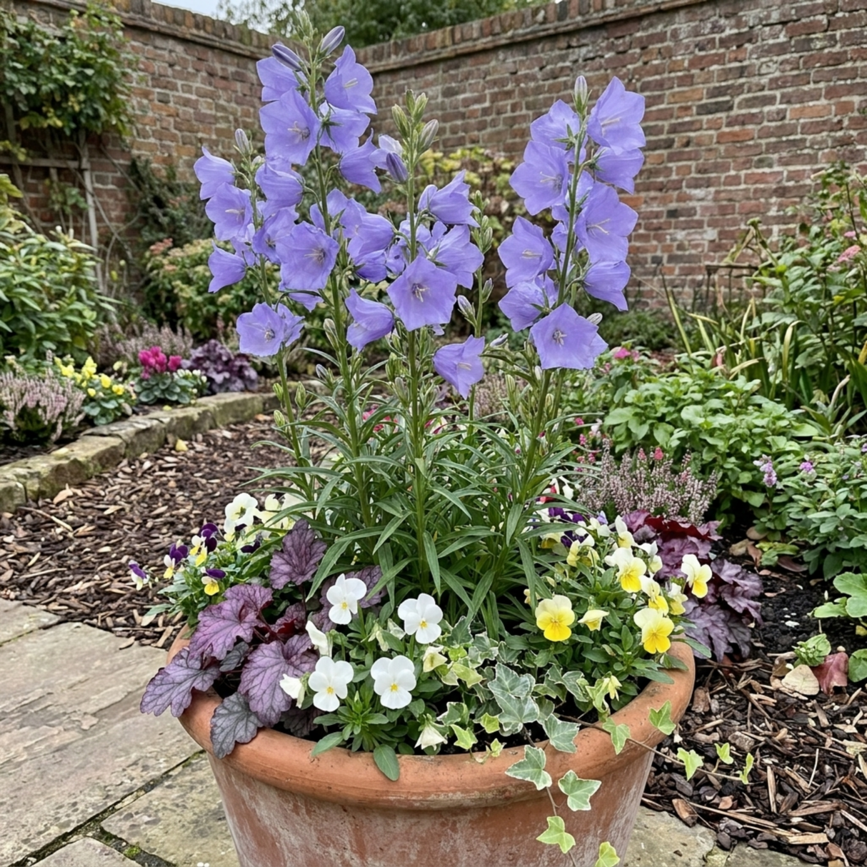 Set of 3 or 6 Campanula Persicifolia Caerulea Hardy Blue Bellflower Plants, Outdoor Garden Ready, 11cm Root-Ball - Frankton's