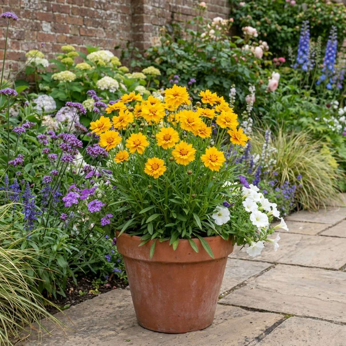 Set of 3 or 6 Coreopsis Early Sunrise Hardy Perennial Plants, Yellow Summer Flowers, Pollinator Friendly, 1 Litre Root Ball - Frankton's