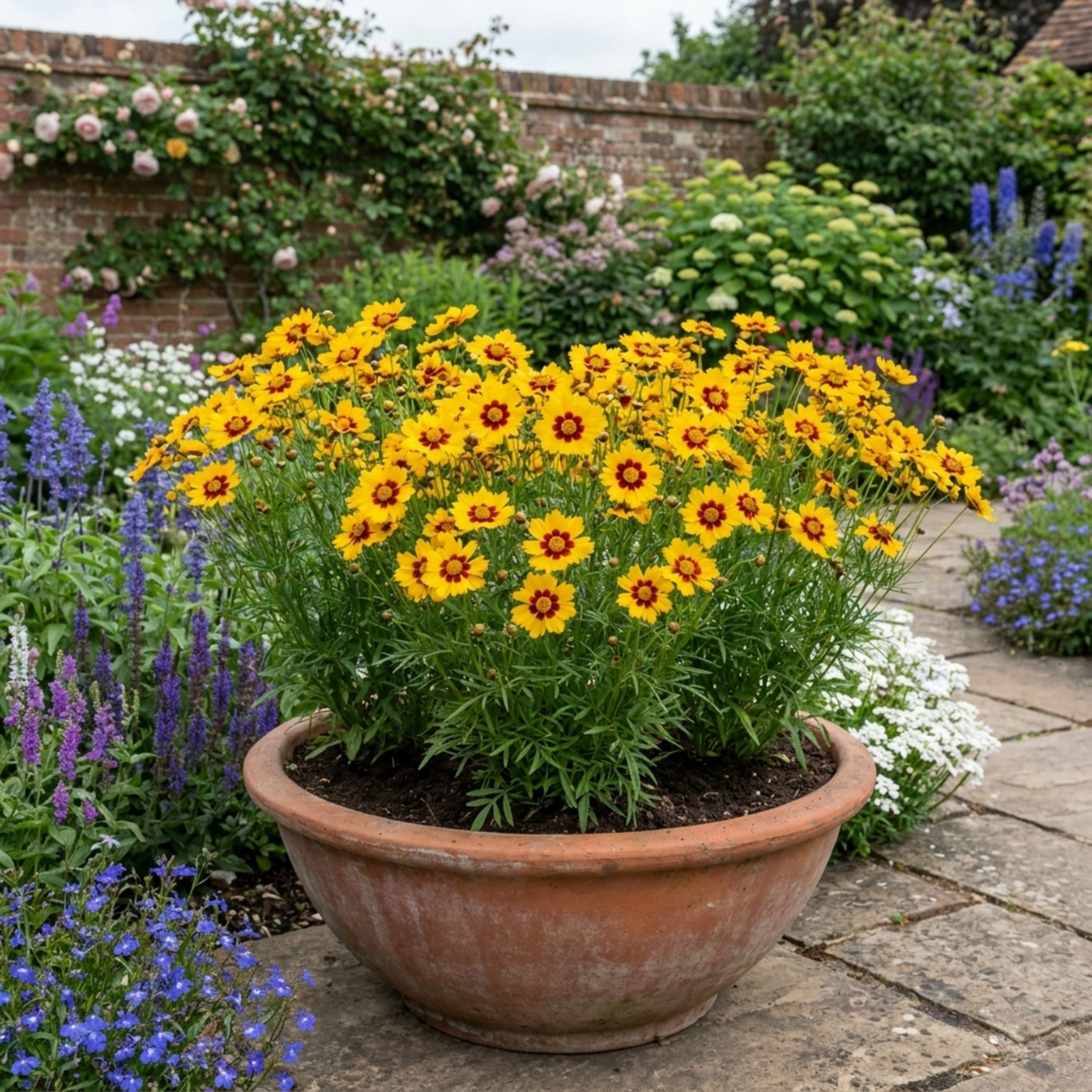Set of 3 or 6 Coreopsis Sunfire Hardy Perennial Plants, Garden Ready, Bee Friendly, Summer Flowering, 1 Litre Root Ball - Frankton's