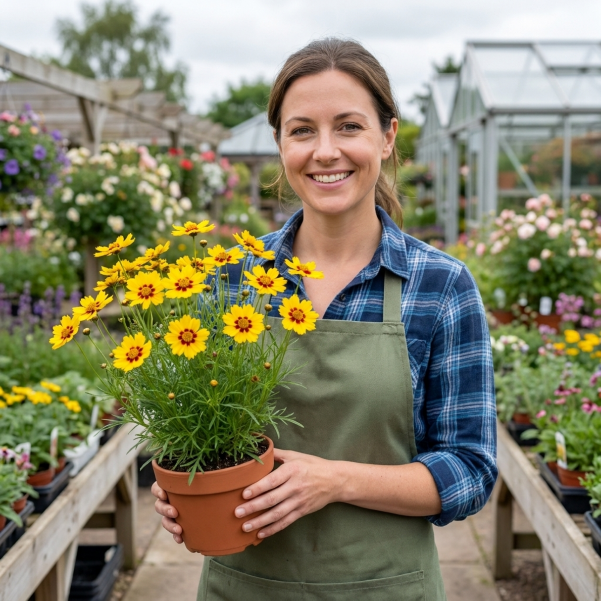 Set of 3 or 6 Coreopsis Sunfire Hardy Perennial Plants, Garden Ready, Bee Friendly, Summer Flowering, 1 Litre Root Ball - Frankton's