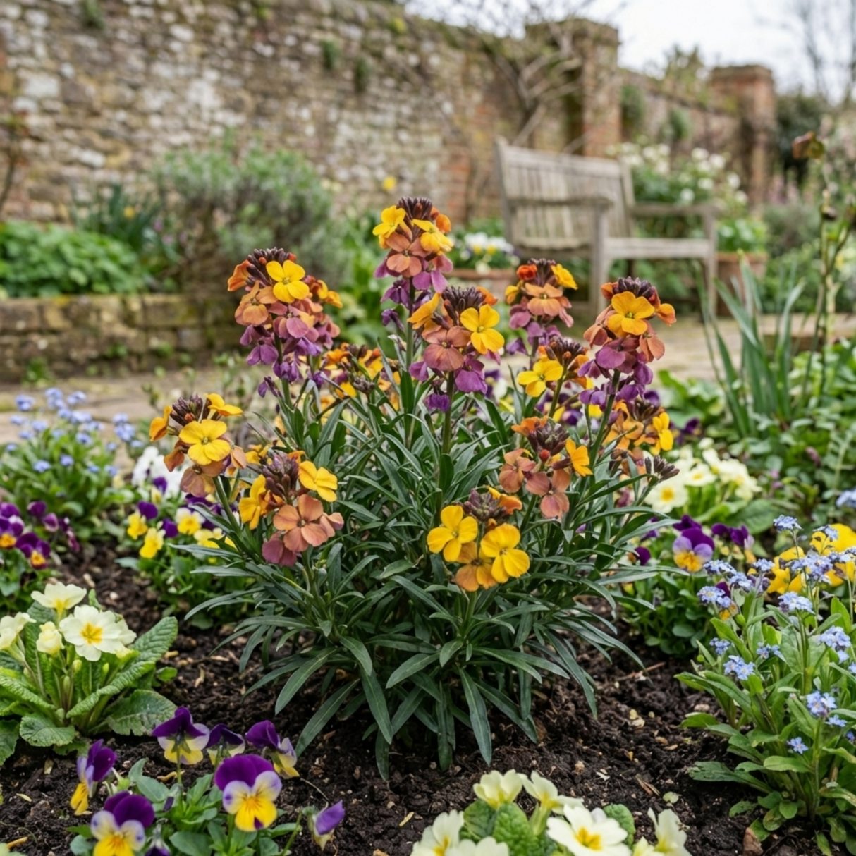 Set of 3 or 6 Erysimum Spring Feeling Hardy Perennial Wallflower Plants, Bee Friendly, Fragrant, Outdoor Garden Ready, 1 Litre / 11cm Root-Ball - Frankton's