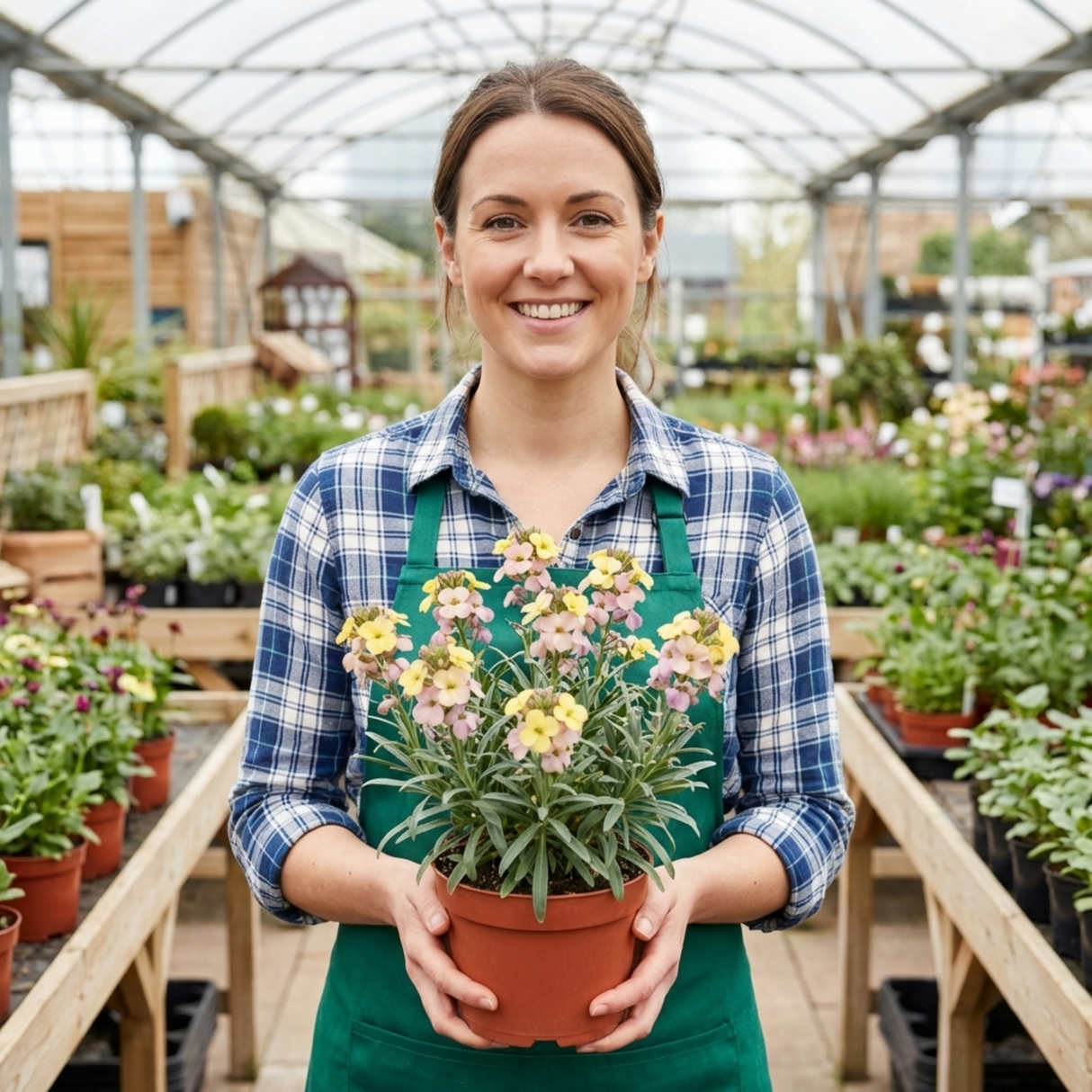 Set of 3 or 6 Erysimum Spring Feeling Hardy Perennial Wallflower Plants, Bee Friendly, Fragrant, Outdoor Garden Ready, 1 Litre / 11cm Root-Ball - Frankton's