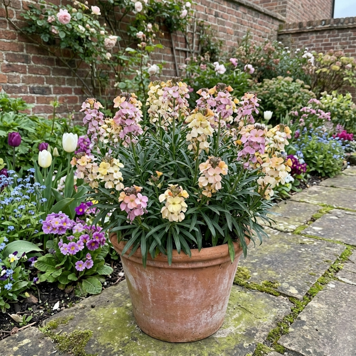 Set of 3 or 6 Erysimum Spring Feeling Hardy Perennial Wallflower Plants, Bee Friendly, Fragrant, Outdoor Garden Ready, 1 Litre / 11cm Root-Ball - Frankton's