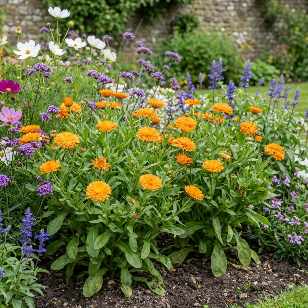Set of 3 or 6 Garden Ready Plants – Calendula ‘Fiesta Orange’, Ready to Plant - Frankton's
