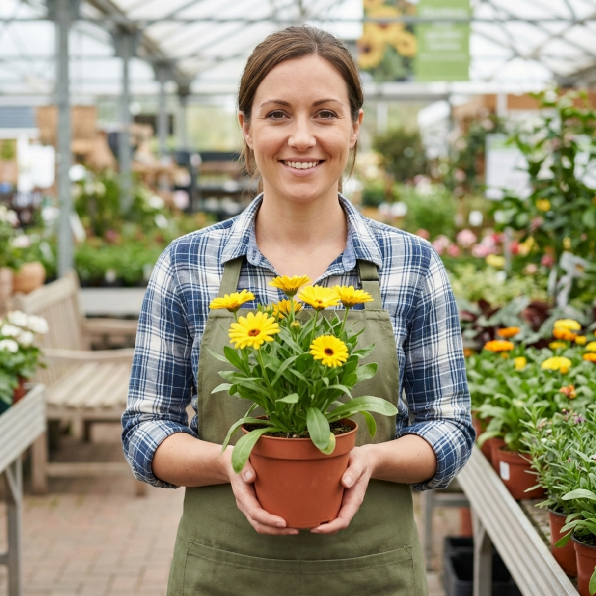 Set of 3 or 6 Garden Ready Plants – Calendula ‘Fiesta Yellow’, Ready to Plant - Frankton's