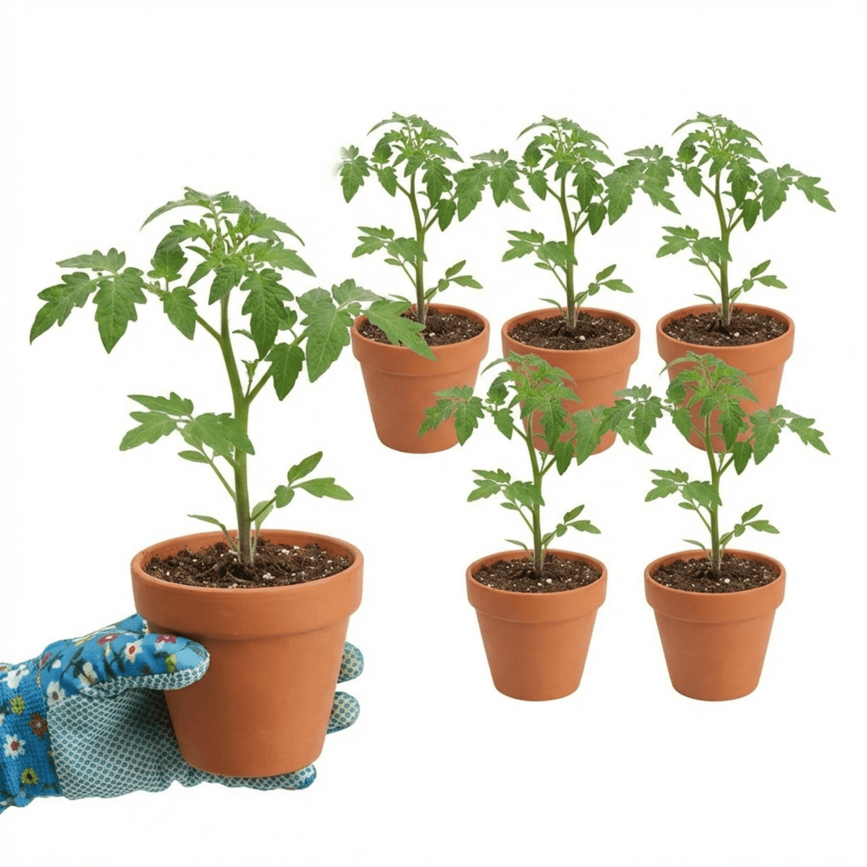 Set of 3 or 6 Grafted Cornabel Tomato Plants, Premium Live Plants, Outdoor & Greenhouse Ready, 1L Root Ball - Frankton's