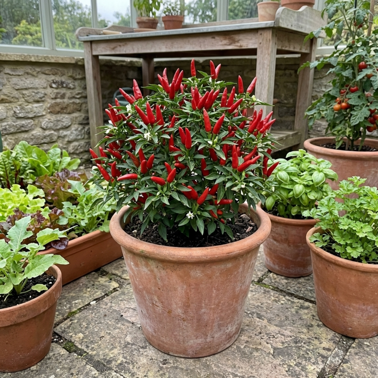 Set of 3 or 6 Large Chilli Pepper Plants - Thai Dragon, Ready to Plant in Your Garden - Frankton's