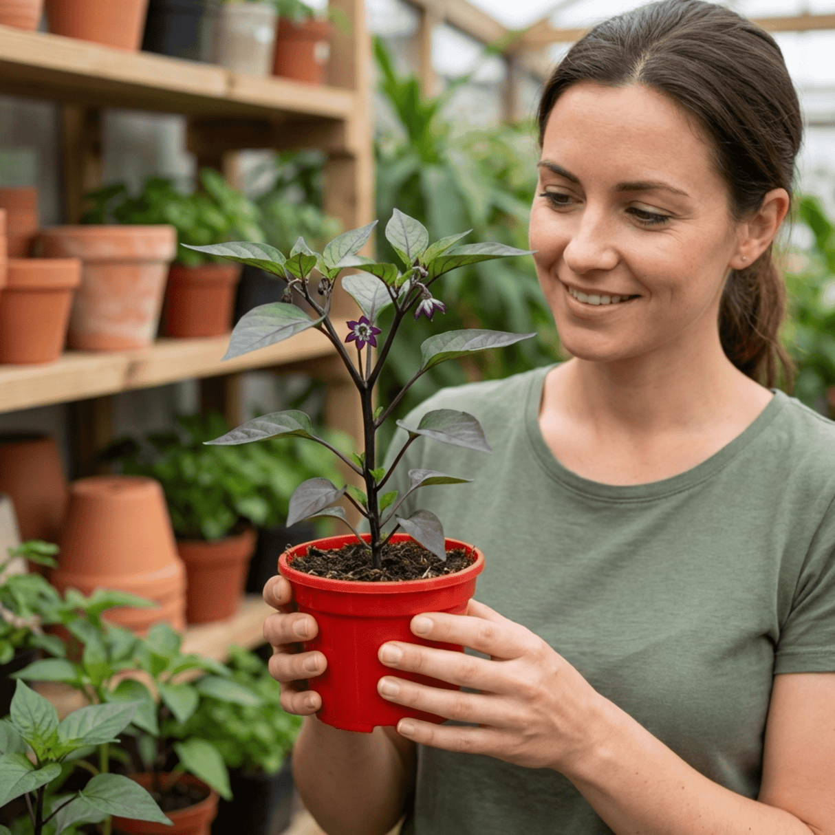 Set of 3 or 6 Large Chilli Pepper Plants - Zimbabwe Black, Ready to Plant in Your Garden - Frankton's