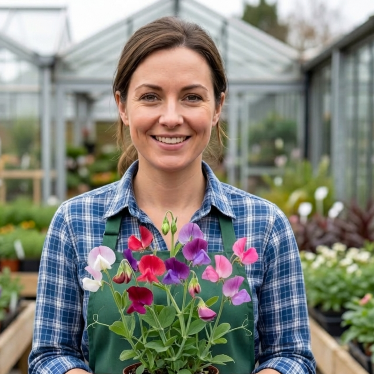 Set of 3 or 6 Large, Garden Ready Plants - Sweet Pea Growers Colour Mix, 10.5 cm - Frankton's