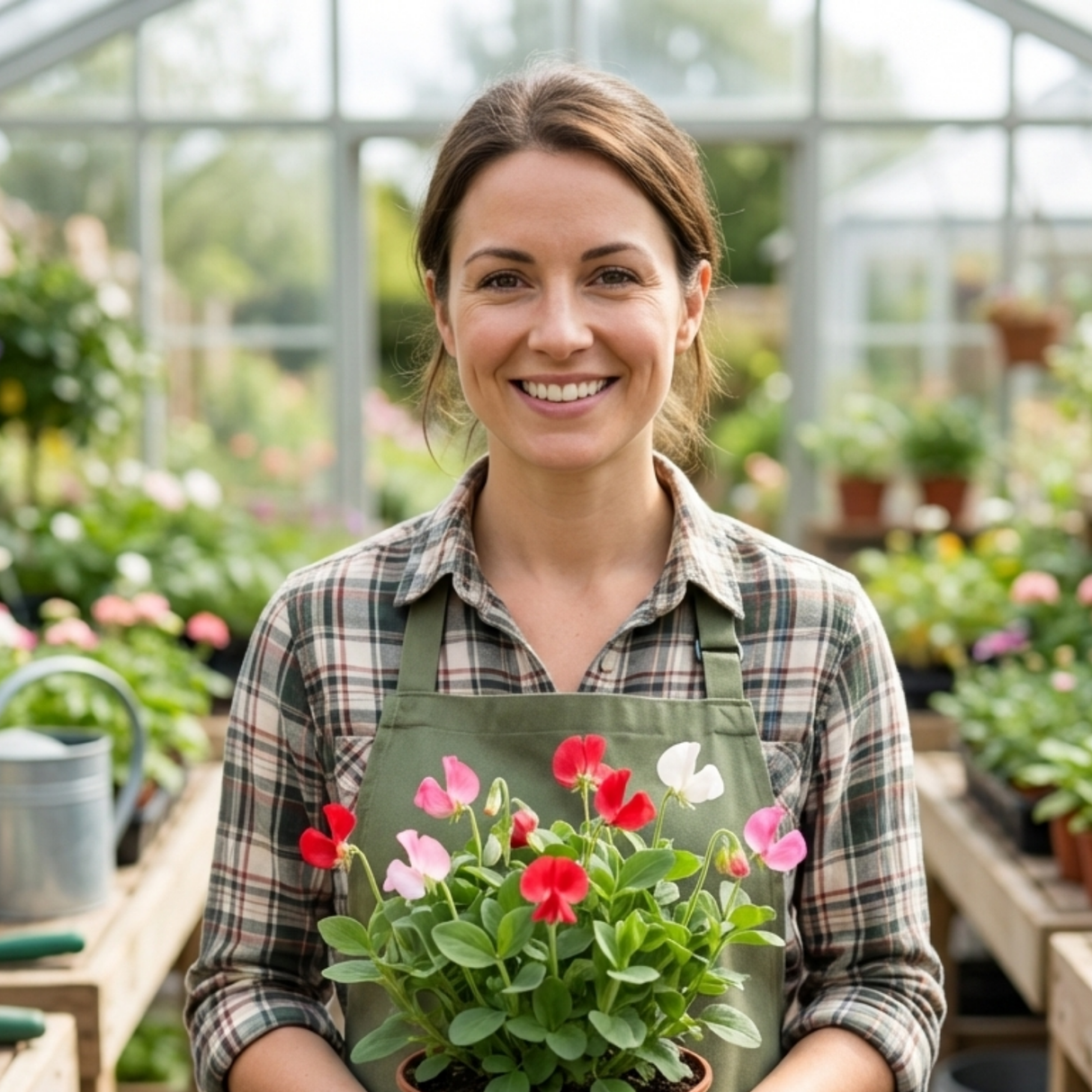 Set of 3 or 6 Large, Garden Ready Plants - Sweet Pea Little Sweetheart Mix, 10.5 cm - Frankton's