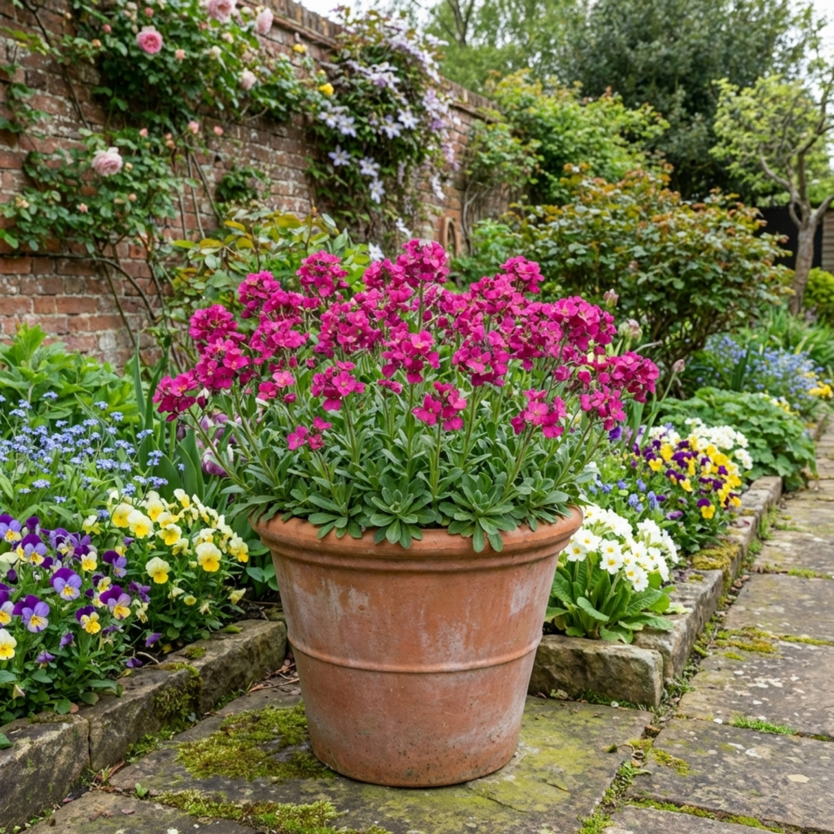 Set of 3 or 6 Large Plants - Arabis Aubris Deep Rose, Ready to Plant in Your Garden, 1L - Frankton's