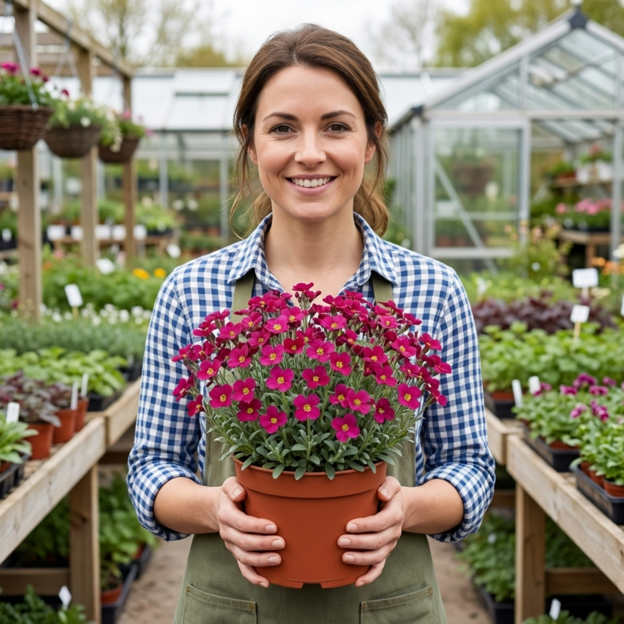 Set of 3 or 6 Large Plants - Arabis Aubris Deep Rose, Ready to Plant in Your Garden, 1L - Frankton's