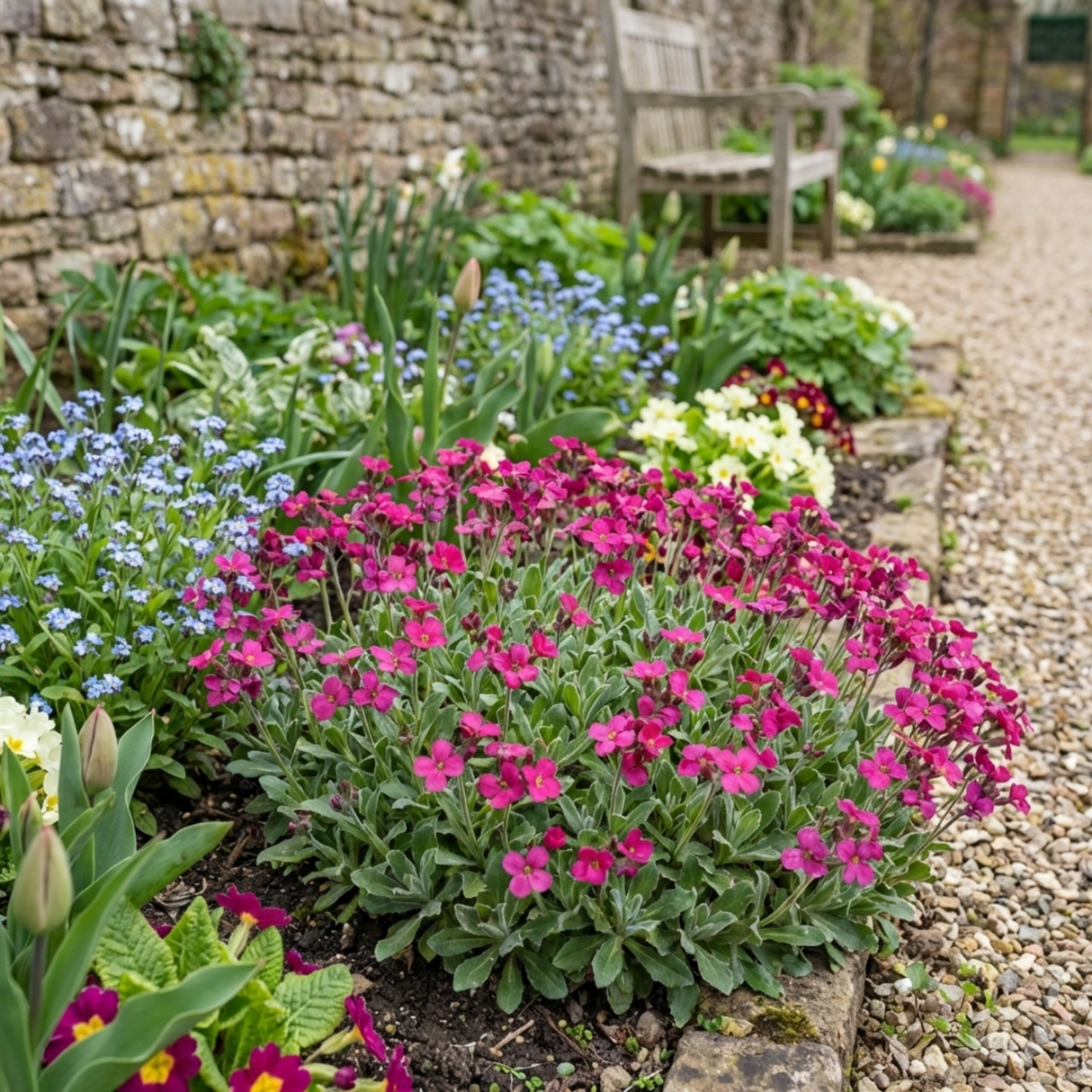 Set of 3 or 6 Large Plants - Arabis Aubris Deep Rose, Ready to Plant in Your Garden, 1L - Frankton's