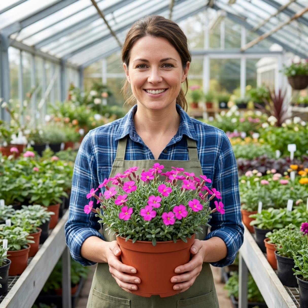 Set of 3 or 6 Large Plants - Aubrieta Florado Neon Pink, Ready to Plant in Your Garden, 1L - Frankton's