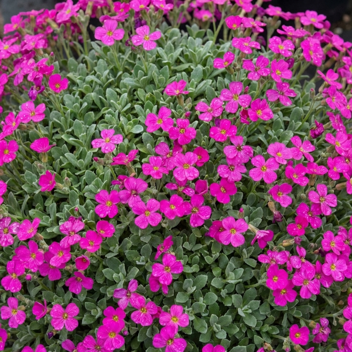 Set of 3 or 6 Large Plants - Aubrieta Florado Neon Pink, Ready to Plant in Your Garden, 1L - Frankton's