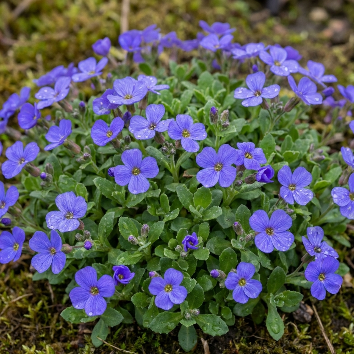 Set of 3 or 6 Large Plants - Aubrieta Kitte Blue, Ready to Plant in Your Garden, 1L - Frankton's