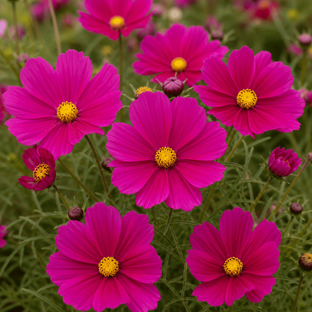 Set of 3 or 6 Large Plants - Cosmos Apollo Carmine, Ready to Plant in Your Garden, Peat-Free - Frankton's