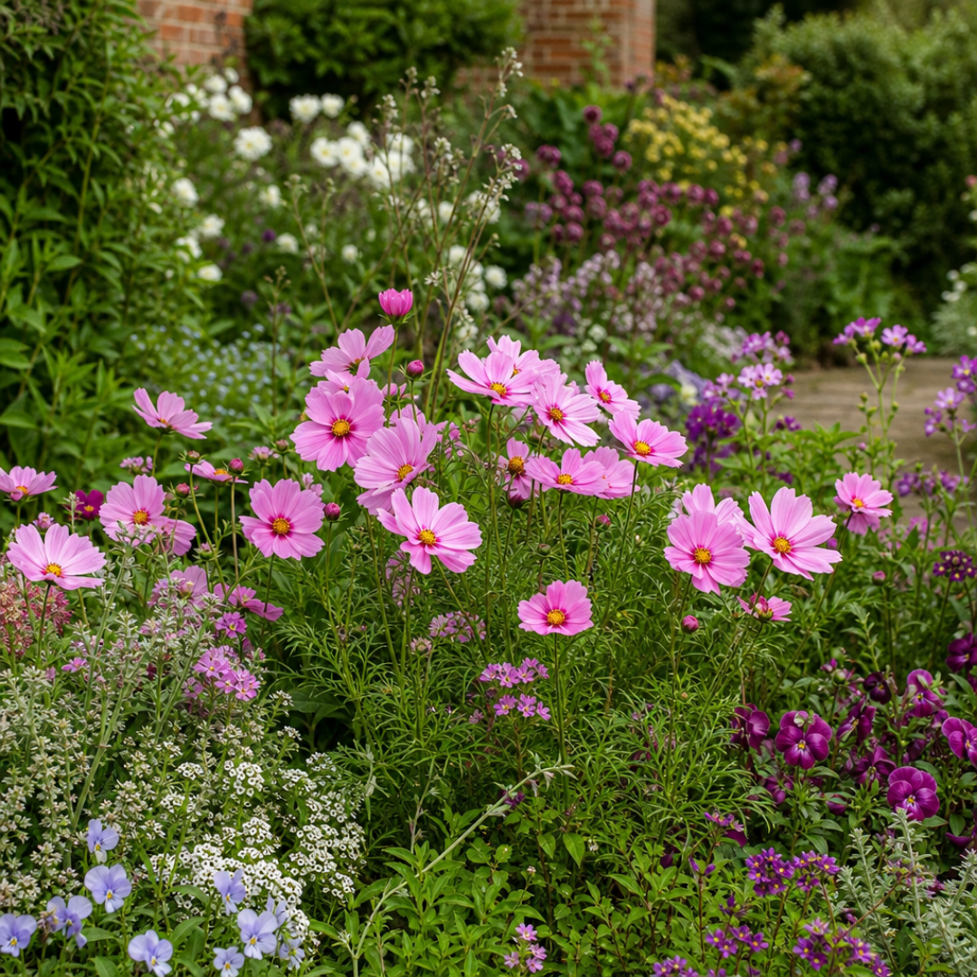 Set of 3 or 6 Large Plants - Cosmos Apollo Pink, Ready to Plant in Your Garden, Peat-Free - Frankton's