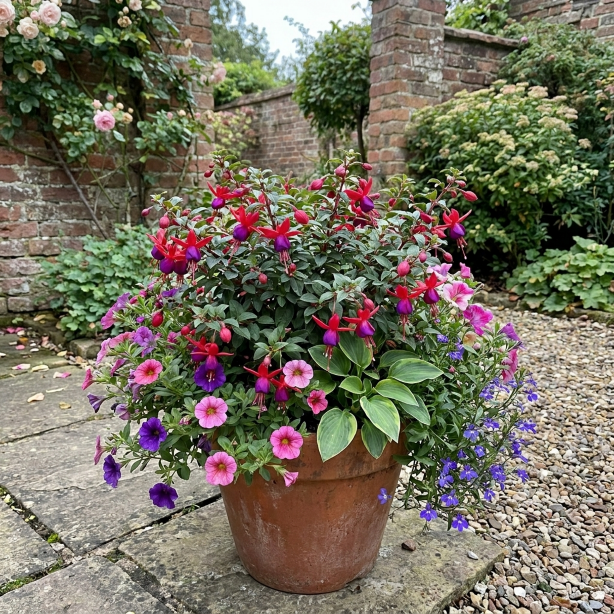 Set of 3 or 6 Large Plants - Fuchsia Tom Thumb, Ready to Plant in Your Garden, 1L Rootballs - Frankton's