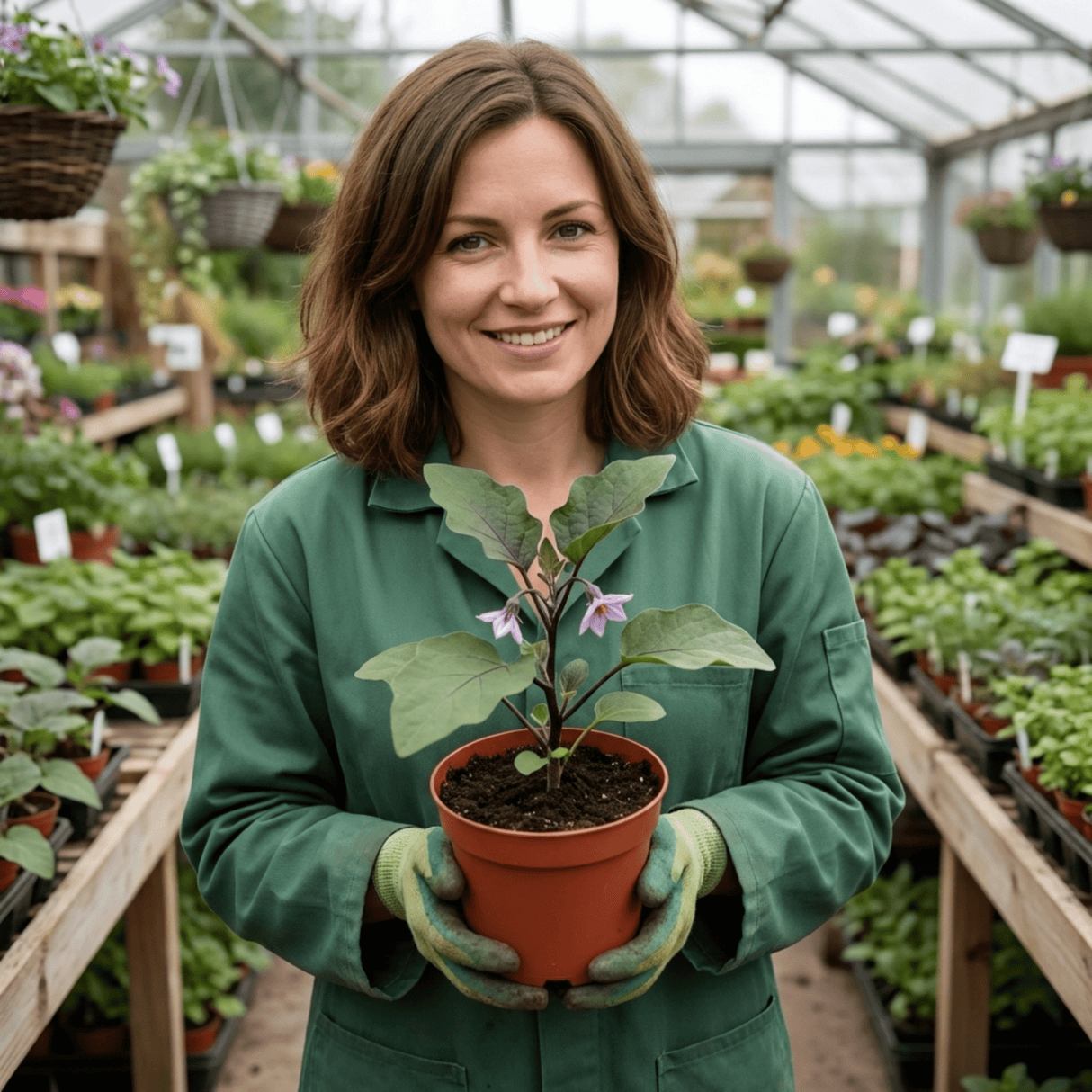 Set of 3 or 6 Large Plants - Grow Your Own Aubergine Galine, Outdoor Garden Ready - Frankton's