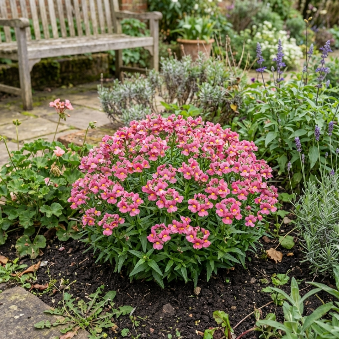 Set of 3 or 6 Large Plants - Nemesia Nuvo Rose, Ready to Plant in Your Garden - Frankton's